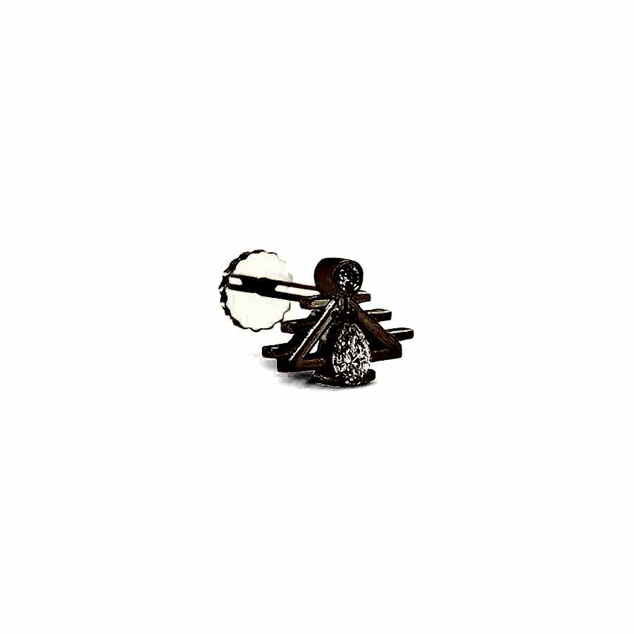 0.07 CT Pırlanta Piercing - Pırlanta Piercing