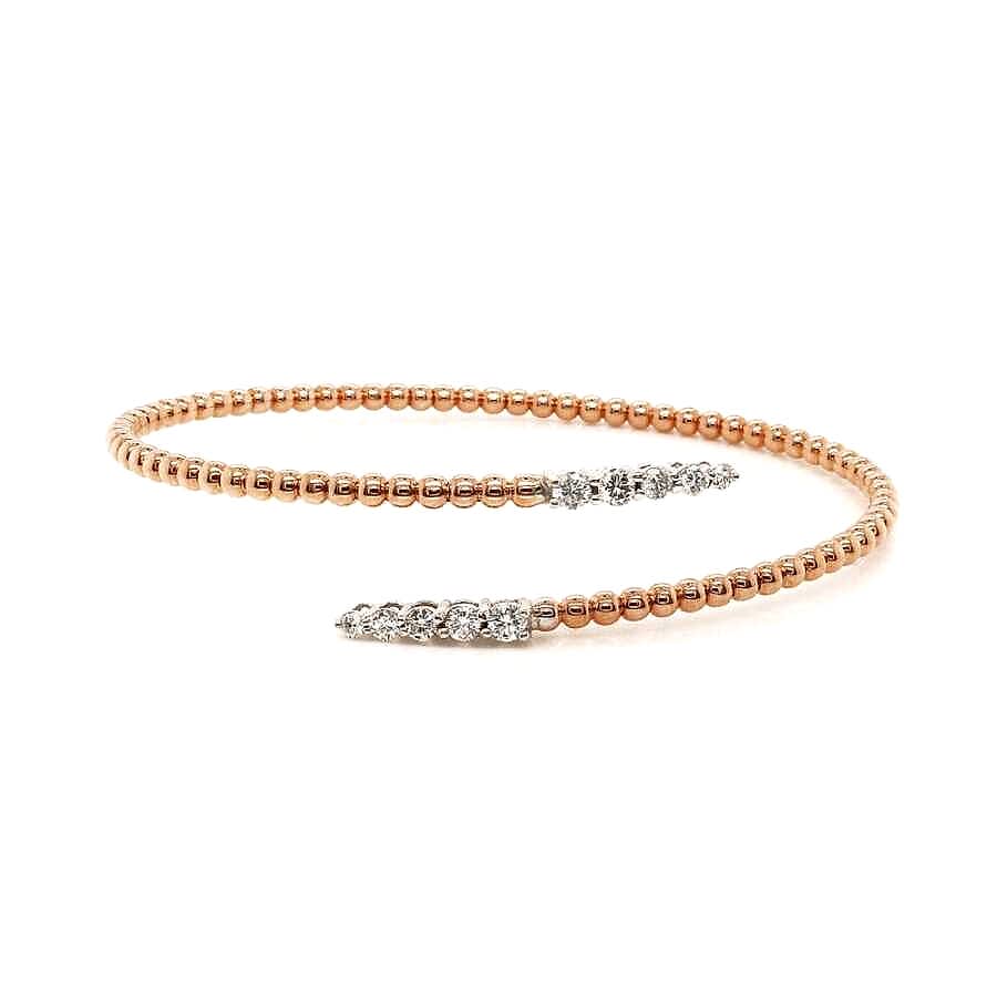 0,56 Karat Pırlanta Rose Bileklik - Pırlanta Tasarım Bileklikler