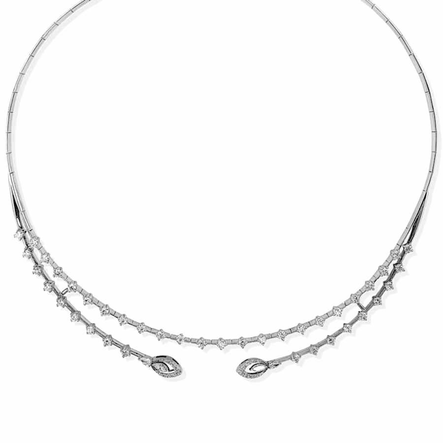 2.18 Karat Pırlanta Choker Kolye - Pırlanta Gerdanlık Kolyeler