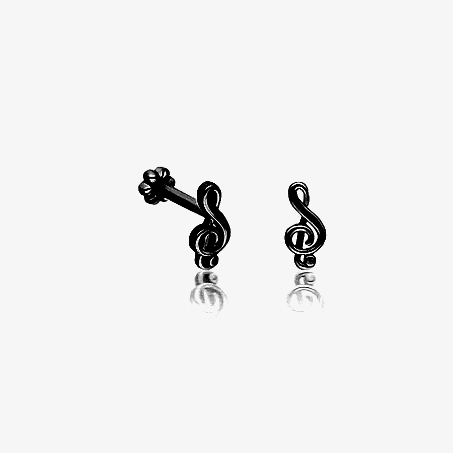 Sol Anahtarı Altın Piercing PRC0031 - Altın Piercing